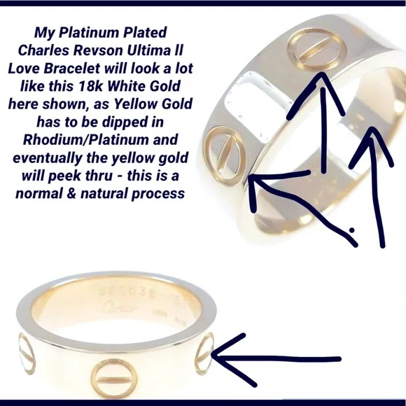 1970 PLATINUM PLATED Charles Revson AldoCipullo Love Bracelet❣️ - Picture 7 of 15